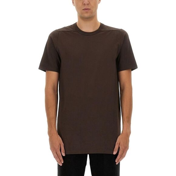 RICK OWENS Men's Basic Cotton T-Shirt Men BROWN T-Shirts